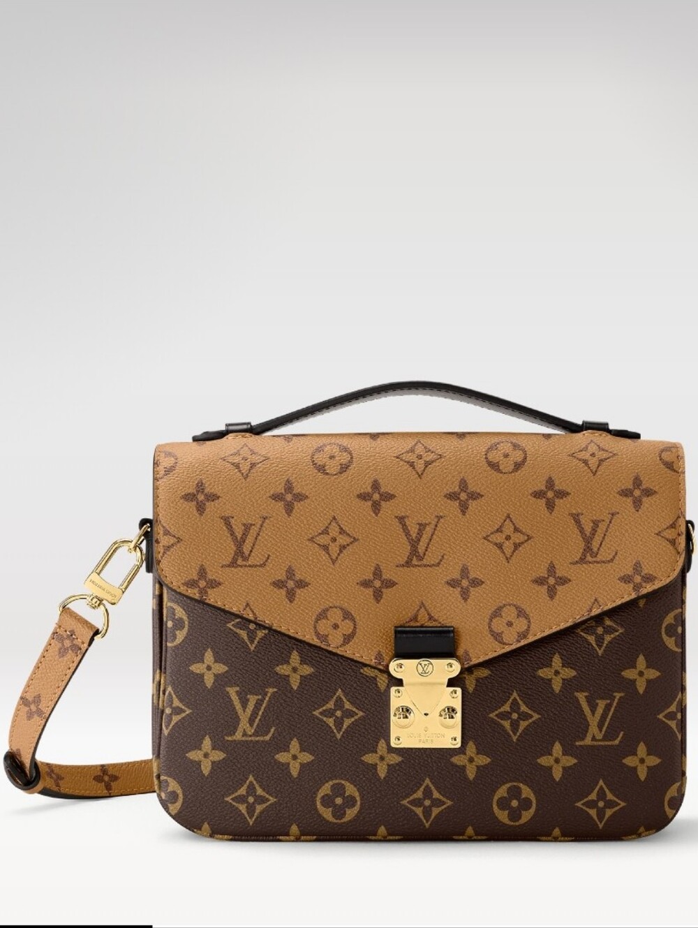 Like NEW! Authenticated Louis Vuitton LV Pochette Metis Reverse Monogram Canvas